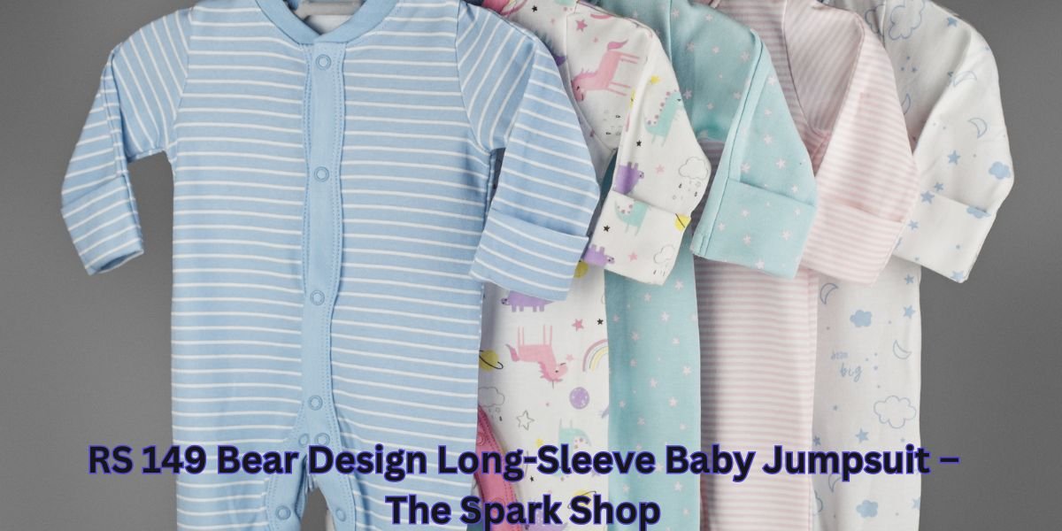 RS 149 Bear Design Long-Sleeve Baby Jumpsuit – The Spark Shop